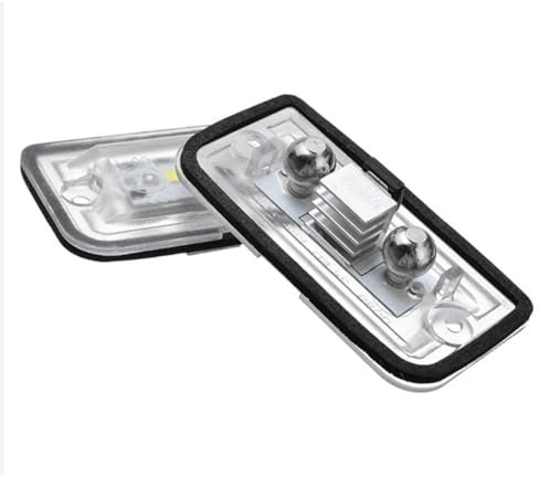 HLQXHM 2 x Kennzeichenbeleuchtung, 2 x Auto-Kennzeichenbeleuchtung für Mercedes-Benz C W203 CLK W209 SL R230 KB27