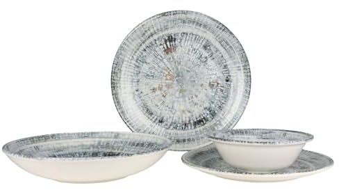 Bonna Juegos de vajilla (Large) - Odette - 24 piezas - 6 Personas - Porcelana