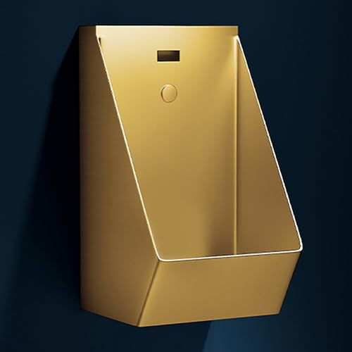 RVUEM Familienbadezimmer Toilette, Urinal Wannen FüR Herren Aus Edelstahl 304, Mit Sensor SpüLventil, Kommerzielles Herrenurinal, FüR Erwachsene/Badezimmer/Hotels/Einkaufen,01