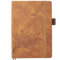 Kalender 2025 A5 1 Tag 1 Seite, Terminplaner & Tagesplaner mit Tab & Notizen, Stifthalter, Tasche, 2 Lesezeichenband, Leder Hardcover, Buchkalender 1 Tag pro Seite, vom Januar bis Dezember 2025