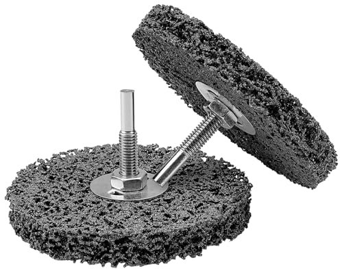 NuoDunco Grinding Discs 2Pcs 4 Inch Nylon Discs Stripping Wheel, Rust Removal Grinding Disc for Clean Welds Paint Rust Removal Sanding Polishing