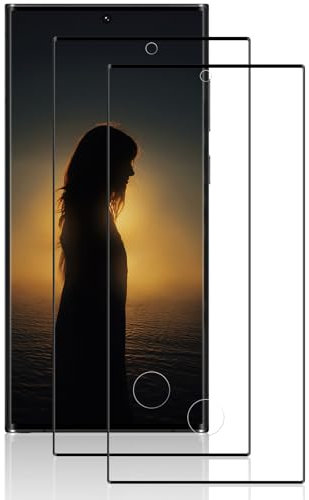Beukei Vitre Protection pour Samsung Galaxy S22 Ultra Verre Trempé, 2 Pièces Vitre Trempe [Dureté 9H][Ultra HD Claire][Anti Rayures] Film de Protection