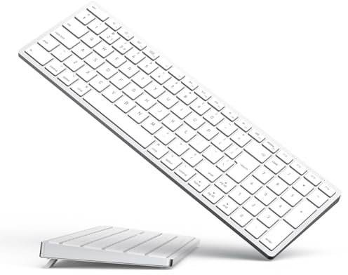 Yivandi Wireless Bluetooth Keyboard for Apple Mac OS –QWERTY Layout, Scissor Keys Precise Typing, Rechargeable Battery, 60 Days Extra-Long Working Time, Compatible with iMac/MacBook Pro/Mac Mini