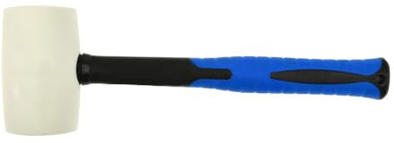 SmartyFix® Gummihammer 500 g – Schonhammer mit stoßdämpfendem Fiberglasgriff | Rutschfest & spurenfrei | Werkzeug für Möbelmontage, Fliesenverlegung & Fensterrahmen