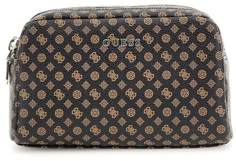 GUESS Double Zip Mocha Logo Multi