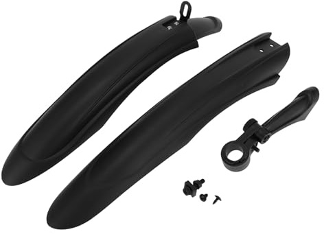 TUCKBOLD Fahrrad MTB Fahrrad Schutzblech Vorne 16.22 Hinten 20.08 Langlebig | Schutzblech Schwarz mit Muttern Dichtung 1 Set