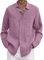 Camicia da Uomo a Maniche Lunghe con Colletto rovesciato da Uomo in Cotone e Lino Estivo da Uomo, Casual, Taglie Forti Dolcevita Invernale