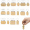 Porte-Clés en Bois Brut à Personnaliser - Lot de 32 Pièces pour DIY Cadeaux, Gravure, Décoration (Blancs/Naturels) - Artisanat Écologique Fait Main