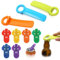 3 Pcs Tin Openers, with 6 Soda Can Opener Manual, Jar Opening Tool Colourful for Opening Pickle Lids, Glass Jar Lids and Soda Beer Caps