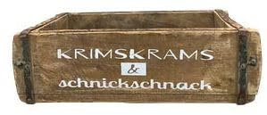Arinosa Kiste Holz Shabby Antik Krimskrams & Schnickschnack 32x14x9 cm