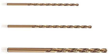 3-teiliger Kobalt-Bohrersatz, M35 HSS Metall-Bohrer in Standardlänge, geeignet zum Bohren in Hartmetall, Edelstahl und Gusseisen (3.2mm+4mm+5mm)