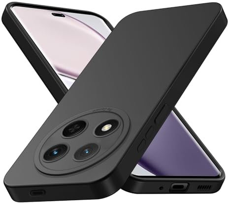 Tenphone Coque pour Honor Magic 7 Lite 5G, Housse Etui de Protection en Silicone Souple, Cover Antichoc avec Protege de Camera, Pochette Compatible avec TPU (Noir, Magic7 Lite)