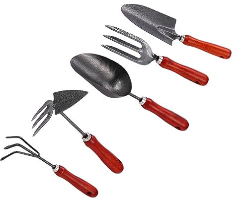 KITANDOVE 1ensemble Outils De Jardinage Multifonctionnels Râteaux Et Pelles Ergonomiques pour Plantation De Fleurs Et Ameublissement du Sol