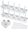 ESUOHYM Nail Stand For Press On Acrylic Strong Magnetic Nail Holder Kit For Painting Nails Tip Arts Display With 200PCS Double-Sided Tape And 1 Heart Shaped Acrylic Magnetic Presson Stand