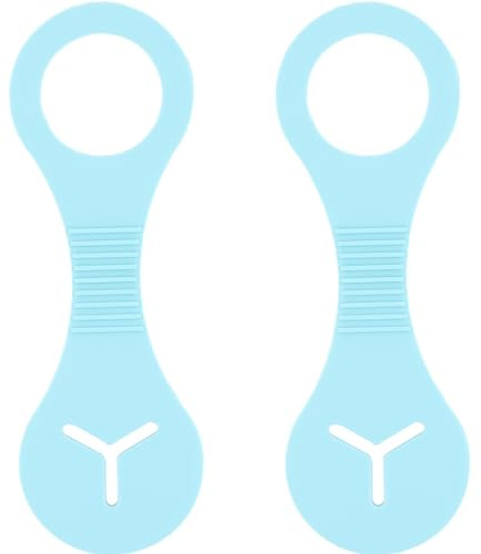 2 Stück Kotbeutelhalter, Praktisches Zubehör für Hundekotbeutel, Freihändiger Hundeleinen-Abfallbeutelhalter, Leinentaschenhalter für Hundespaziergang(Blau, M)