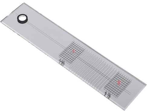 ULDIGI Vinyl für Exakte Tonarm Ausrichtung Nadelabstandslineal Schallplattenspieler aus Acryl mit Hoher Präzision und Genauer Verarbeitung