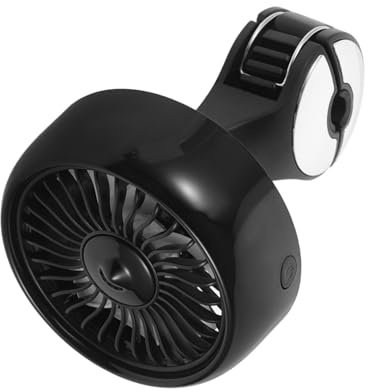 SOPOTUTU Ventilador Portátil para Coche con Alimentación USB Diseño Elegante y Flujo de Aire para Asiento Trasero Ventilador de Refrigeración Compacto para Vehículo