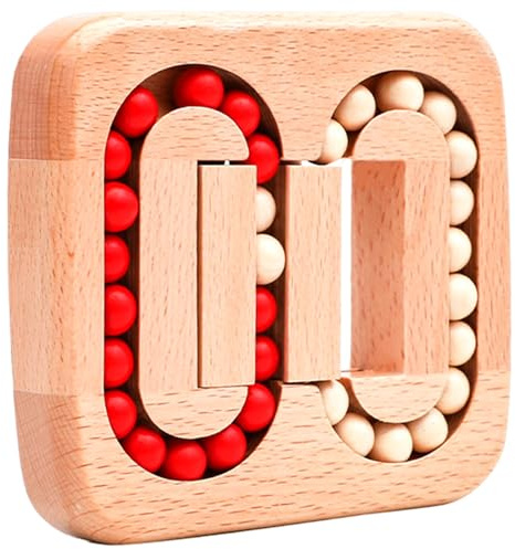 Fidget Spinner Cube, Rotating Fingertip Wood Puzzle, Bean Cube Fidget, Brain Teaser Puzzle, Educational Matching Game for Kids & Adults Stress Anxiety Relief