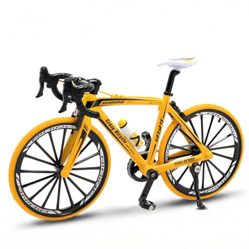 Zhenzhenlo Finger Fahrrad Modell，1:10 Mini Fahrrad Spielzeug，1:10 Legierung Fahrradmodell Spielzeug，Radfahren Geschenk，für Unterricht, Zuhause, Büro, Verein