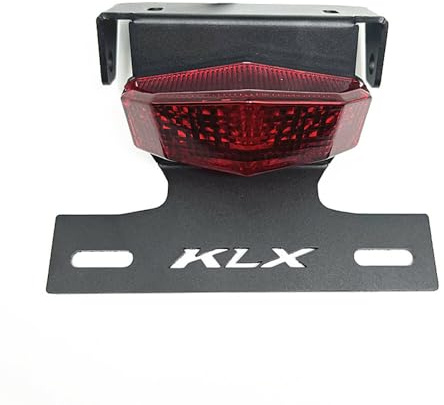 Kotflügel Eliminator für KLX 125 2010-2021,KLX 150/L/J/BF 2005-2021– Heckumbausatz inkl. LED-Rücklicht/Bremslicht, Kennzeichenbeleuchtung&Heckkotflügel-Entferner, Heckaufräumfunktion (Rot)