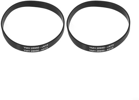 2 Pack Vacuum Cleaner Drive Belts, Compatible with for HOOVER Breeze for EVO Pets BO02IC, Replaces YMH28950, Rubber Replacement Parts for Floorhead Brushbar Motor Protection