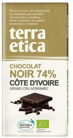 TERRA ETICA - TABLETTE CHOCOLAT NOIR COTE IVOIRE 100G