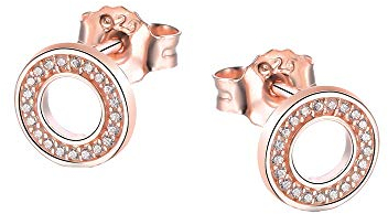DOOSTI Damen Ohrstecker 925/- Silber Rosegold vergoldet
