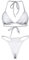 NewL Reflektierender Bikini Set BH Summer Women Shiny Glowing Swimwear Beachwear
