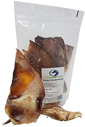 Food4Pets Rinder Schulterknorpel 250g Hundeleckerli für große Hunde Natürlicher Kausnack zur Zahnpflege und Beschäftigung - Getreidefrei und proteinreich