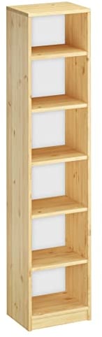 Erst-Holz Holzregal Bücherregal Verschiedene Höhen Wandregal Massivholz Kieferregal V-90.82-40, Länge:180 cm