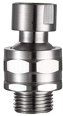 Shower Swivel Adapter Adjustable Shower Arm Connector Universal Showering Component (Brushed Nickel)