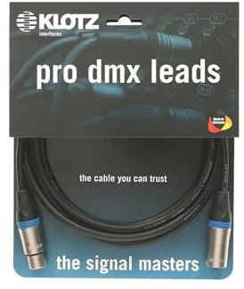 LX2 - pro dmx leads - DMX - OT2000 mit XLR 5p. von KLOTZ - ultra flexibel - schwarz (5)