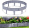 Aufun Bordure de pelouse en Plastique 5 m Aspect Pierre Bordure de Jardin en polypropylène, Bordure de Tonte Bordure de lit palissade décorative, 1 élément 25x23x1 cm, Gris