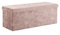 HNNHOME Samt-Bettbank, Sitzbank, Ottomane, Spielzeugtruhe mit Deckel, zusammenklappbare Aufbewahrungstruhe, für Wohnzimmer, Schlafzimmer, 110 x 40 x 40 cm, Hellbraun, Extragroß