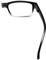 (Must Buy Both Eye) Black Clear-Right Eye +0.00 Reading Glasses with Different Strength for Each Eye