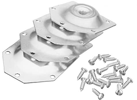 4 Stücke Bein Montage Platte Möbel Bein Verbindungsplatte Halterung Tischbein Sofa Ecke Bein Fixierungsplatte Bett Schrauben