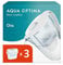 Aqua Optima Oria Water Filter Jug & 3 x 30 Day Evolve+ Filter Cartridge, 2.8 Litre Capacity, for Reduction of Microplastics, Chlorine, Limescale and Impurities, White