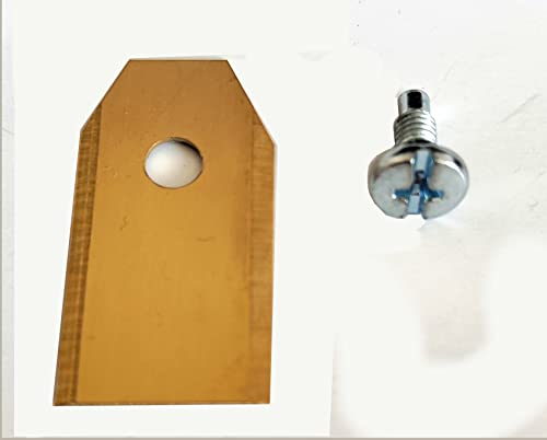 GAO Flora® 30 x Messer für Rasenroboter Gardena Yard Husquarna mit Schraube und Titannitrit -Beschichtung für lange Standzeiten [ 0,75mm / 3g]