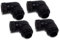 Alphacool Eiszapfen Winkeladapter 90° drehbar G1/4 AG auf G1/4 IG - 4er Set Deep Black