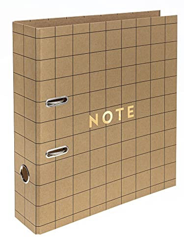 Interdruk Lever Arch File A4 75 mm - Natural Brown Kraft - Geo
