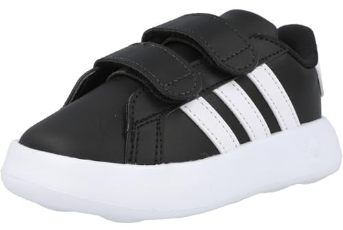 adidas Jungen Unisex Kinder Grand Court 2.0 Shoes Kids Tennisschuhe, Black/White, 20 EU