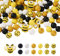BB Beadthoven 100 perline gialle in silicone: rotonde, a forma di ape; 15 mm, 30 x 37 x 9,5 mm; foro da 2 mm; creazione di gioielli fai da te