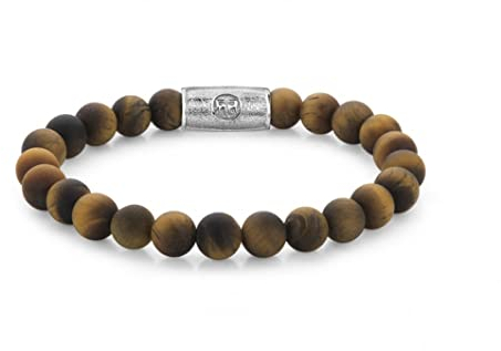 Rebel & Rose Armband Mad Tiger Lilly RR-80023-S-L Herren Mid 27834, Einheitsgröße, Metall, Kein Edelstein