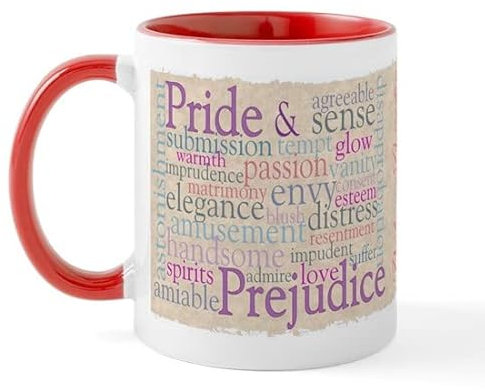 BAAROO Jane Austen Mug en céramique 325 ml