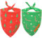 Realeaf Weihnachtliche Hundehalstücher, wendbar, rot/grün, für Jungen und Mädchen, hochwertiger strapazierfähiger Stoff, Urlaubs-Bandana für kleine, mittelgroße und extra große Hunde (XL)
