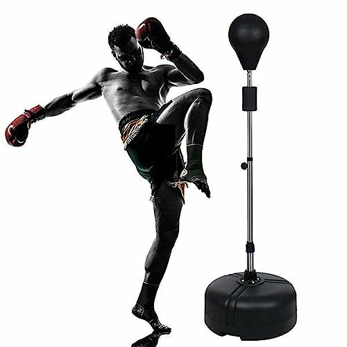 Standboxsack Einstellbare Erwachsene, 120-160cm Punchingball Verstellbar Boxbirne, 47 * 47cm Basisgröße,Erwachsene Tumbler Speed standboxsack, für Fitness.