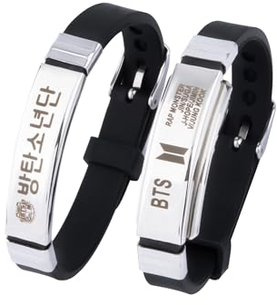 SYLALE BTS Fanartikel BTS Merch Geschenke 2 Stück BTS Armband verstellbares Armband