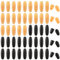 Molain 50 Stück Break Away Sicherheitsverschluss, Kunststoff-Perlenverbinder Armband Verschlüsse Kettenverschlüsse zum Basteln für Halskette Armband Lanyard Schmuck DIY Craft Making(Gold+Schwarz)