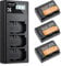 K&F Concept NP-FZ100 Kamera Akkus(3er Pack) mit 3-Slot Ladegerät,2280mAh Batterien für Sony Alpha A7III,A7IV,A7R III/A7R3,A7RIV,A7RV,A7C,A7S III/A7S3,A9,A9II,A6600,A9R,A9R,9S,FX3,FX30
