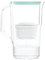 Wessper Caraffa Filtrante per Acqua con contatore LED 2,8L | Ricambio per Dafi Unimax Aquaphor A5 BRITA Maxtra+ PHILIPS AWP212/10 | Contiene Caraffa Filtrante per l'acqua + Cartuccia Filtrante, Menta
